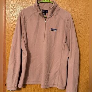 Patagonia Women’s 1/4 zip micro fleece in stingray mauve